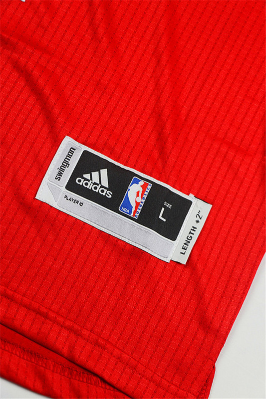 Maillot Authentique Manche Courte Bulls Jordan 23 Rouge
